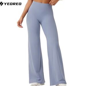 Yeoreo Women's Light Blue Flare Leggings